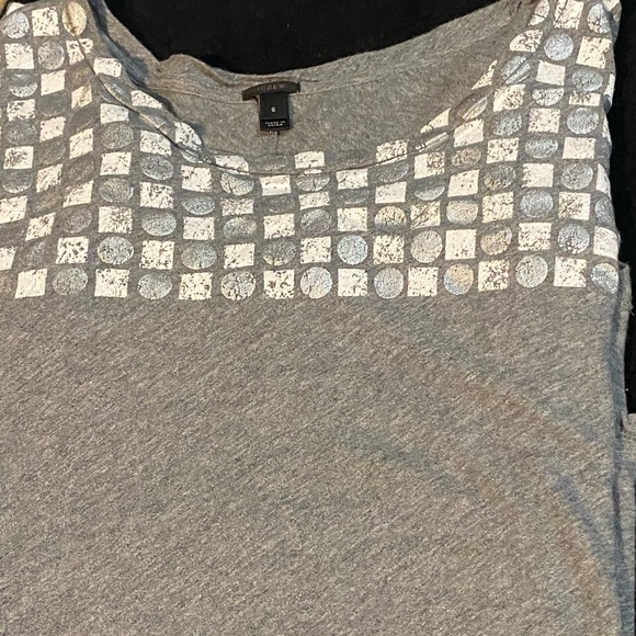 J. Crew Gray with  silver and  White Patterned - Picture 2 of 5